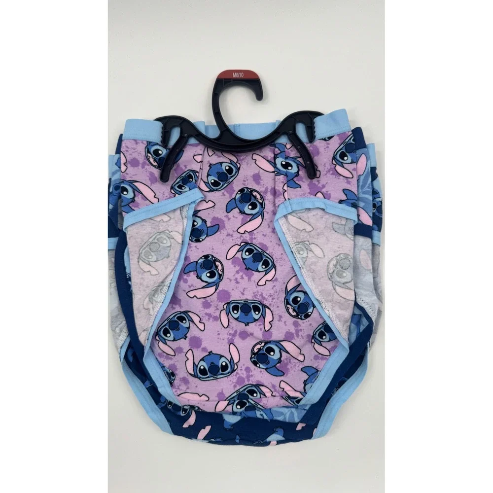 Disney Lilo & Stitch Girls Hipster Underwear 3-Pack Blue Purple Size M 8-10 NEW